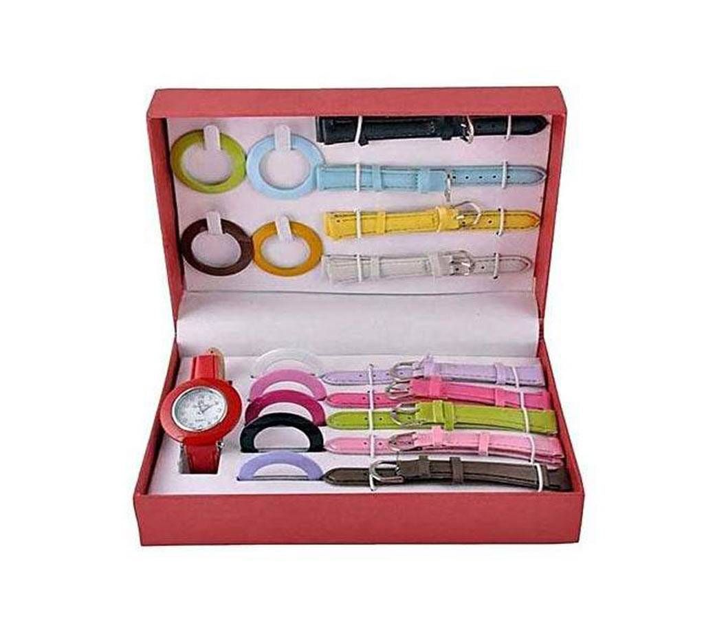 10 in 1 Multi Color Ladies Watch