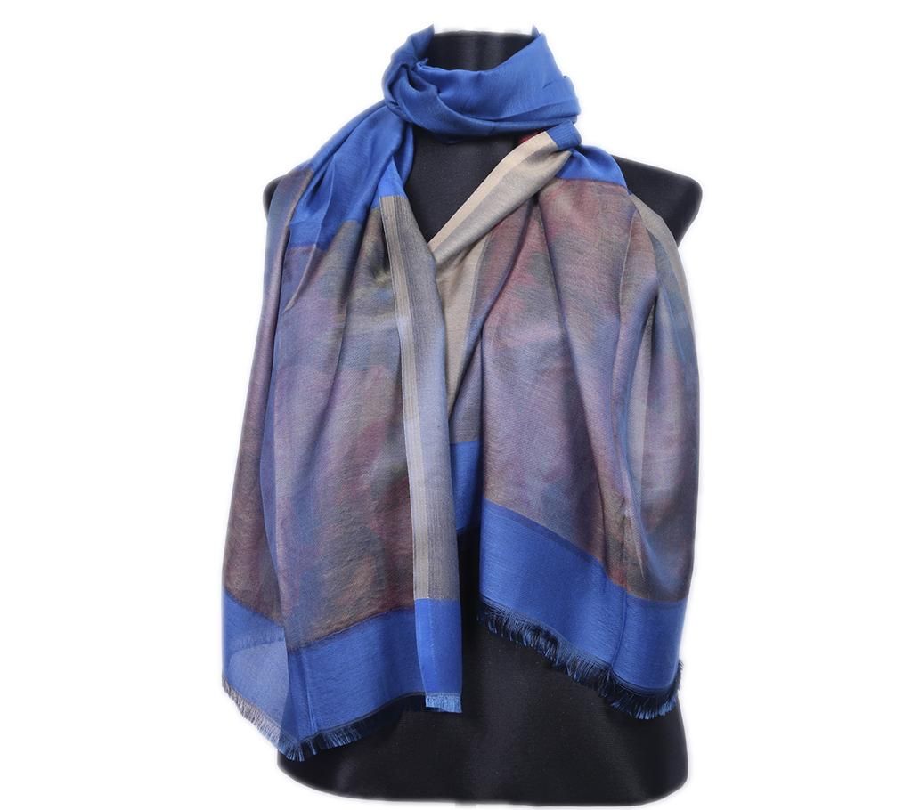 Blue  Silk Hijab Hijab for Women