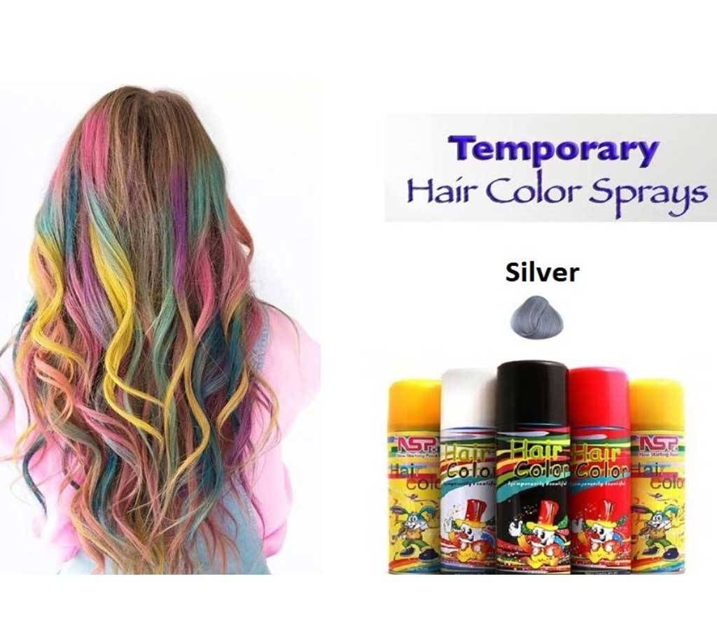 Temporary Hair colour spray Silver