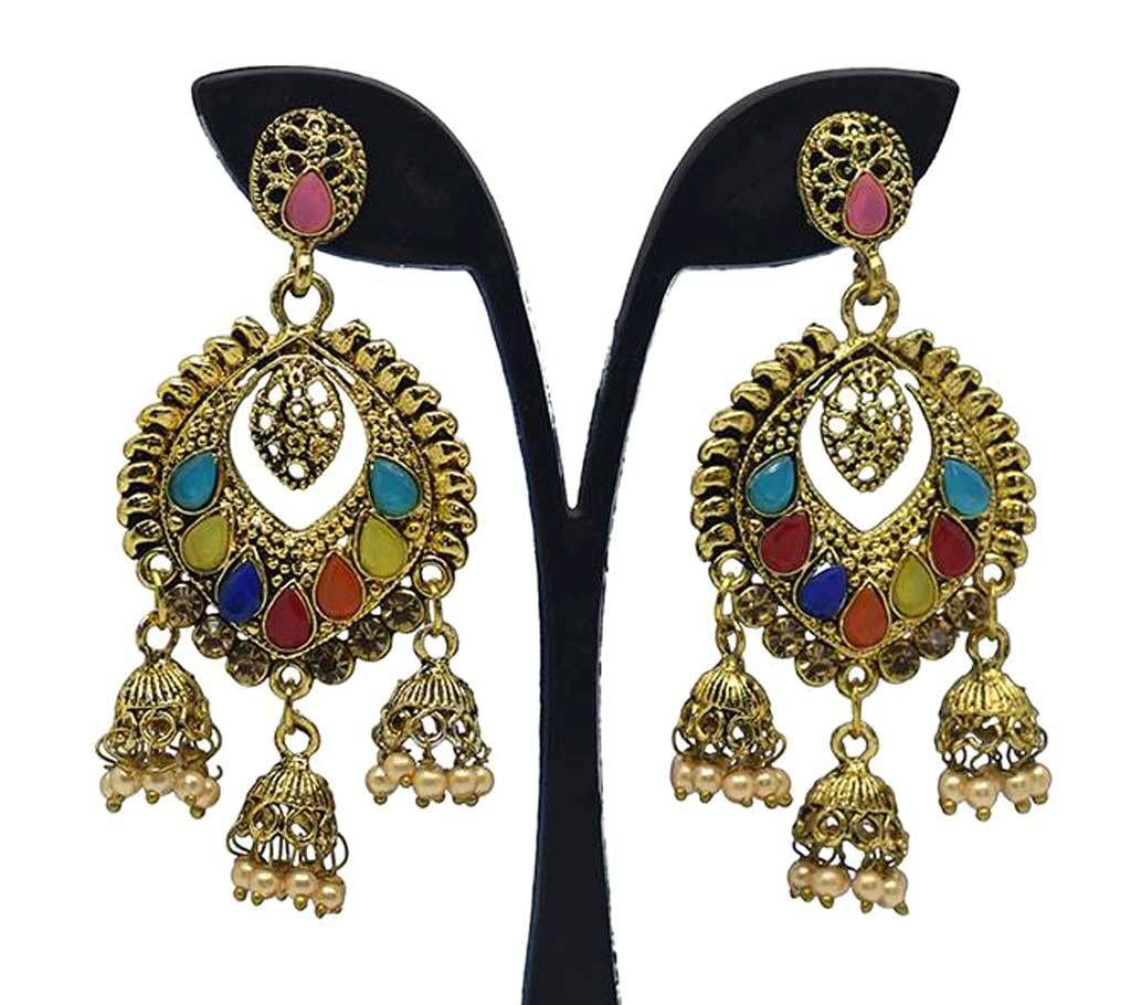 Multi color Indian Bahubali New Design Earring for Women