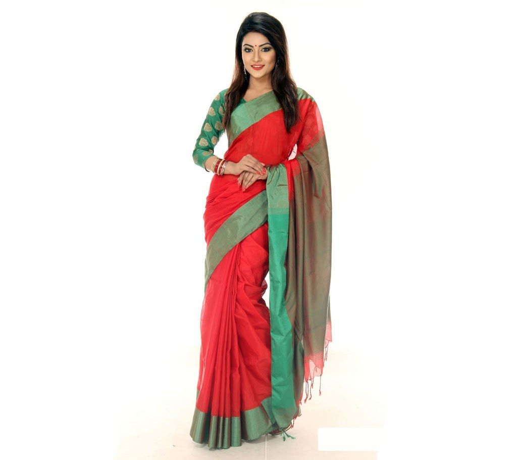 Multi Color Handloom Cotton Saree 