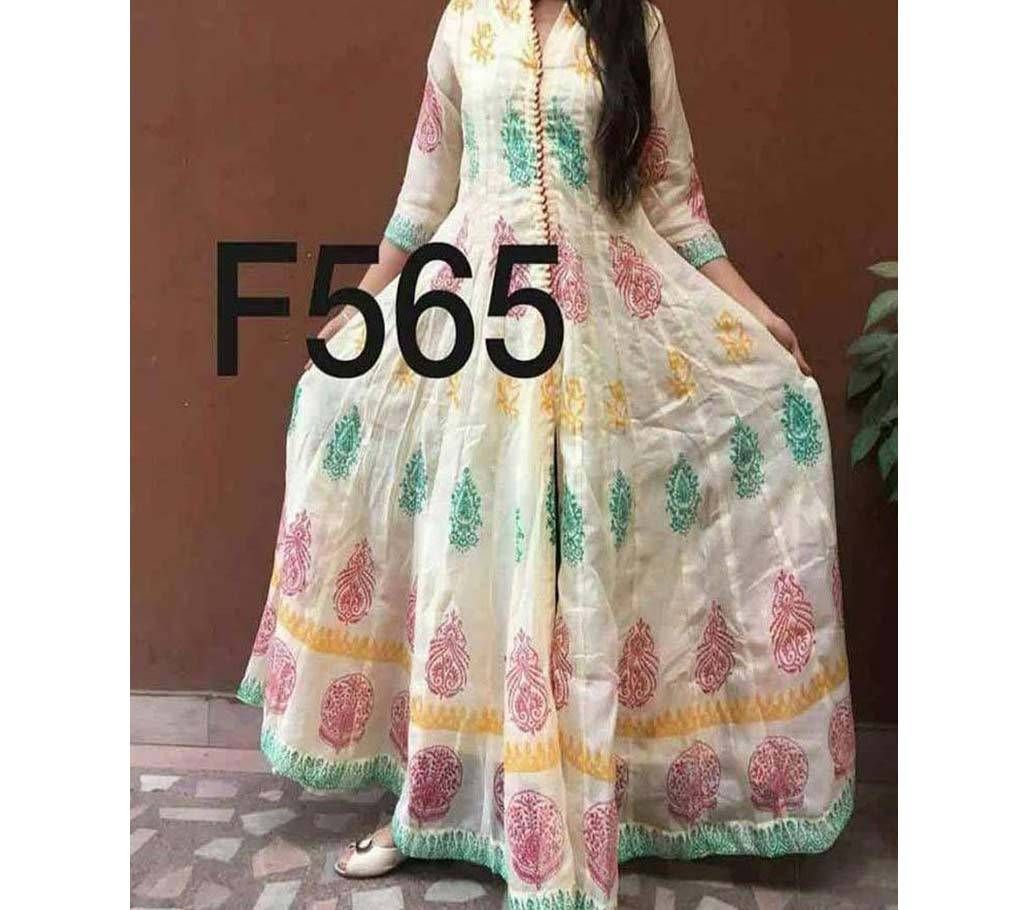 Ladies Long Cotton Kurti