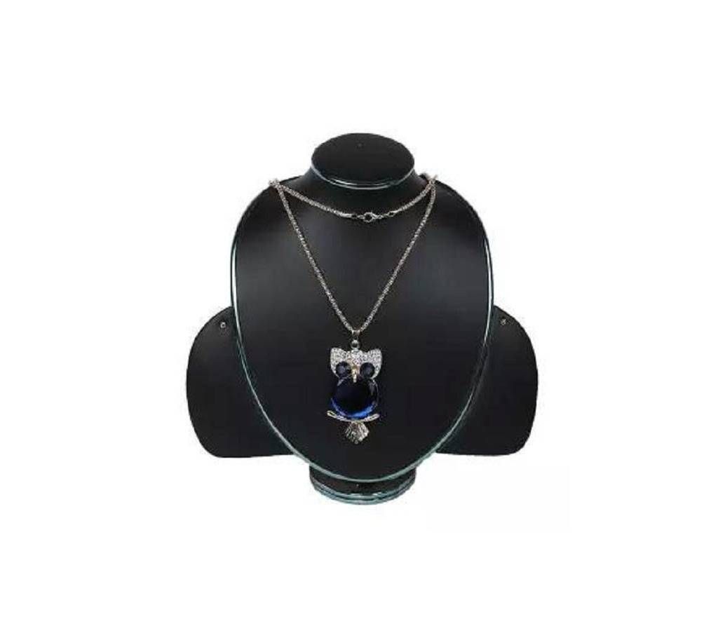 Owl Locket with Chain for Women