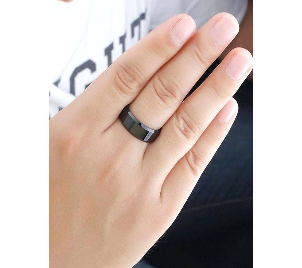 Black Stainless Steel Finger Ring
