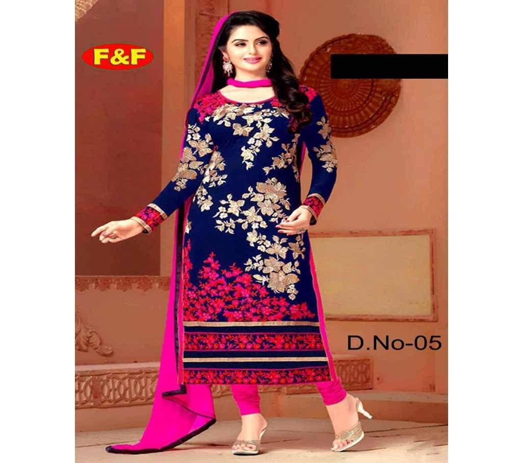 Unstitched Regular Cotton Design Cotton Three piece 