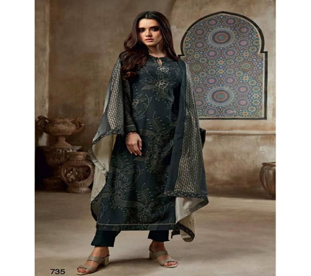 Sarg Shiny Gems - 735 Unstitched Georgette silk Suit