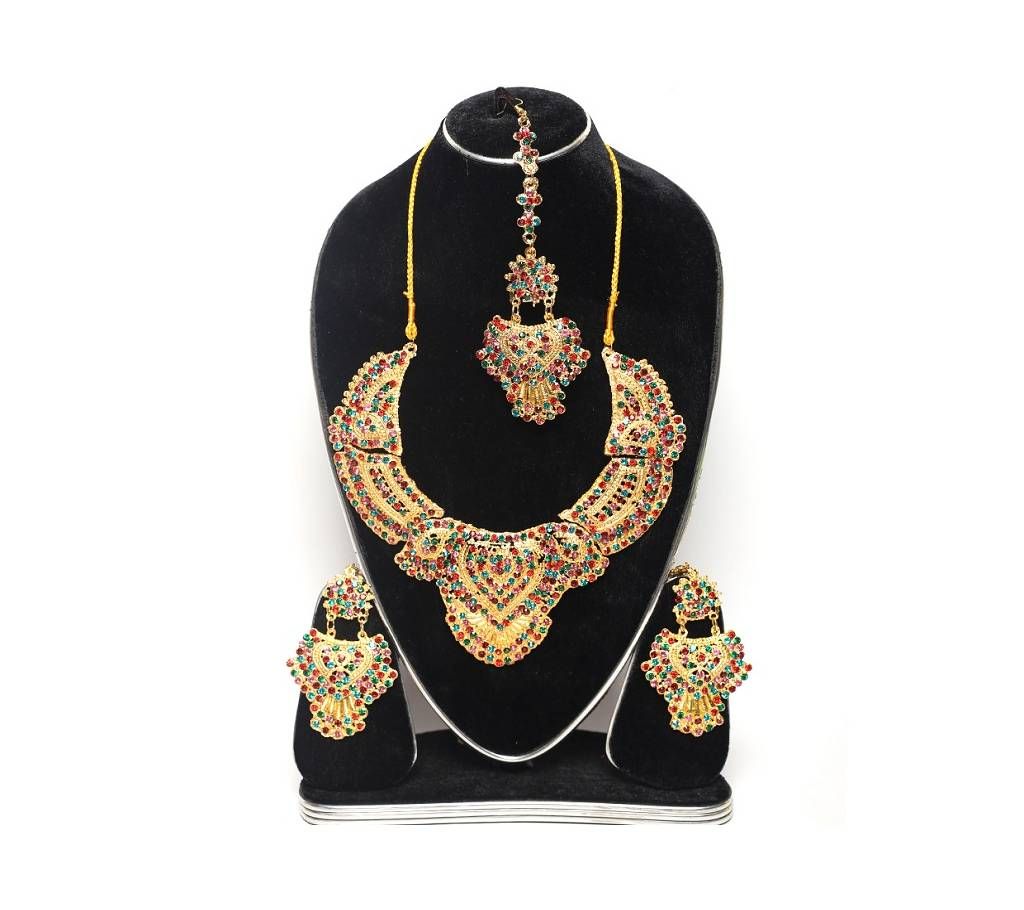 Gold plated Necckles  With Matching Earring 