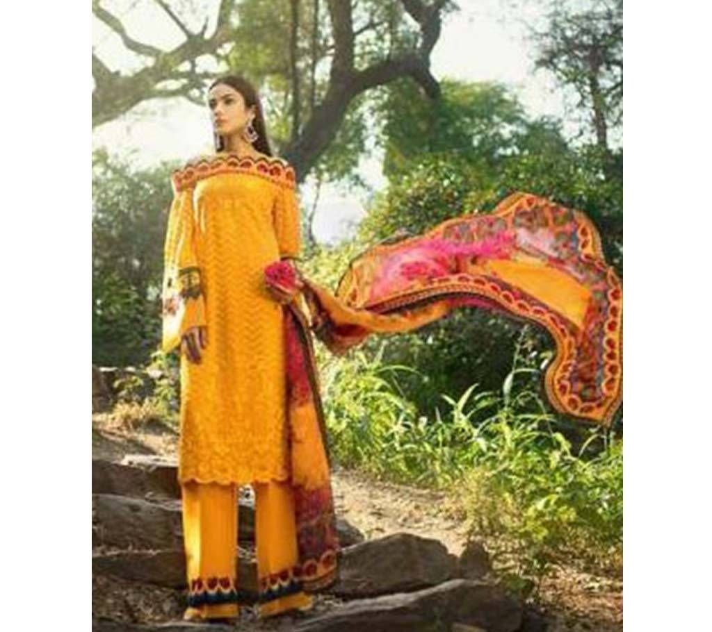 Honey Waqar- 600-204 Unstitched Three Piece