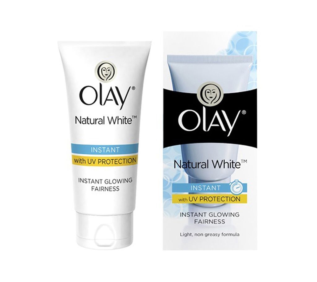 Olay Natural White Instant Glowing Fairness Cream 40g (India).