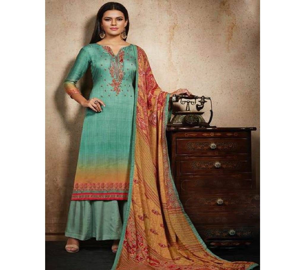 Sajjan Relssa Karin Embroidery Three Piece - 5004
