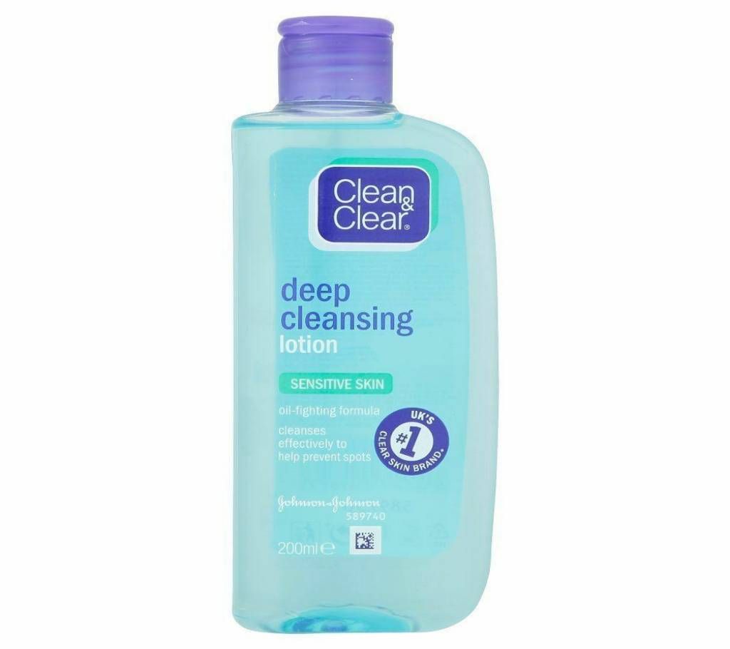 Clean and Clear Deep Cleansing Lotion  200ml France