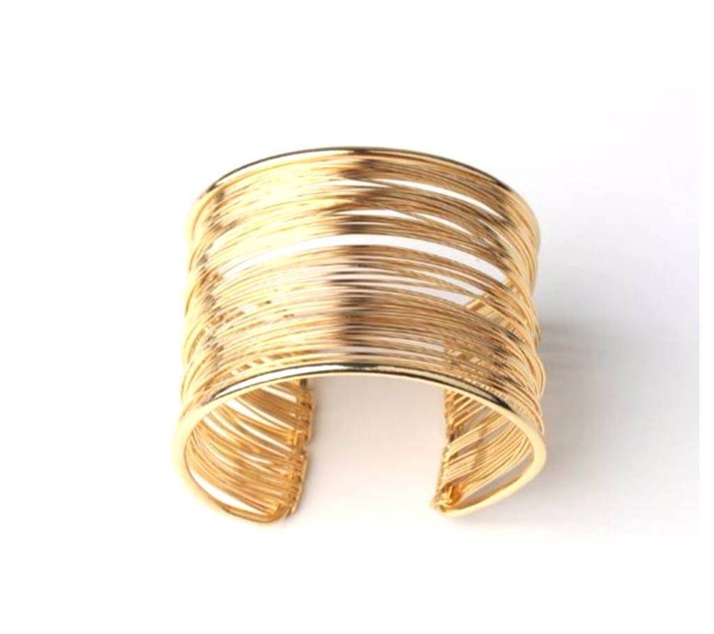 Ethnic  Gold Color Open Cuff Bracelets Bangle For Women