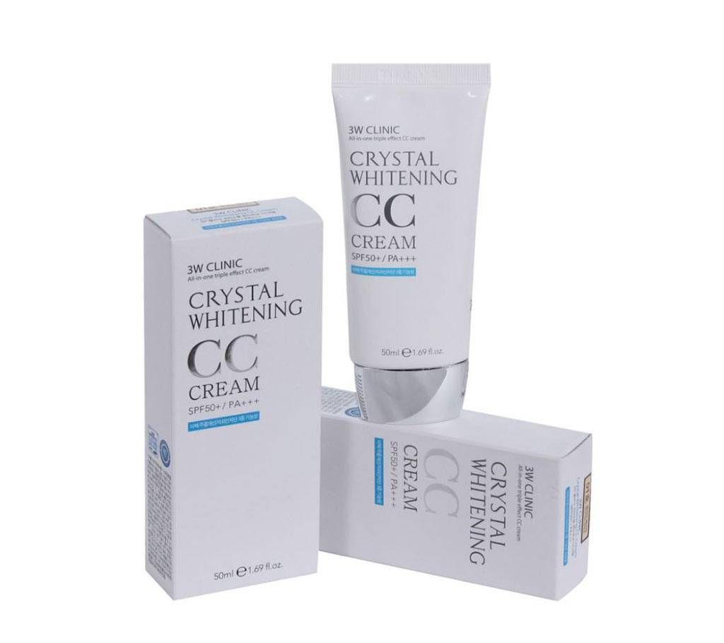 3w clinic crystal whitening cc cream-50ml-Korea 