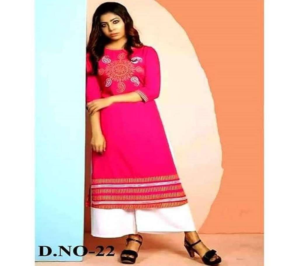 Unstitched Block print Salwar Kameez for Women [2pcs]