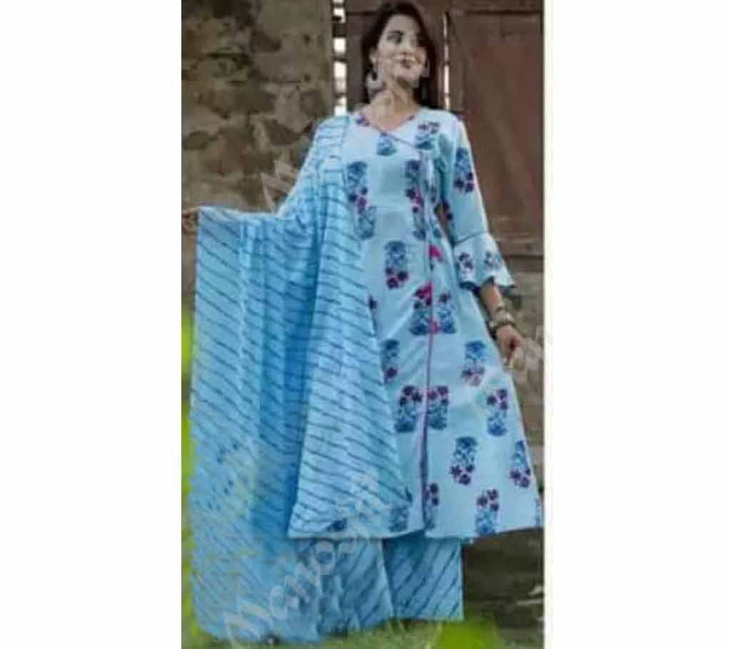 Unstitched Block Printed Three Piece 10