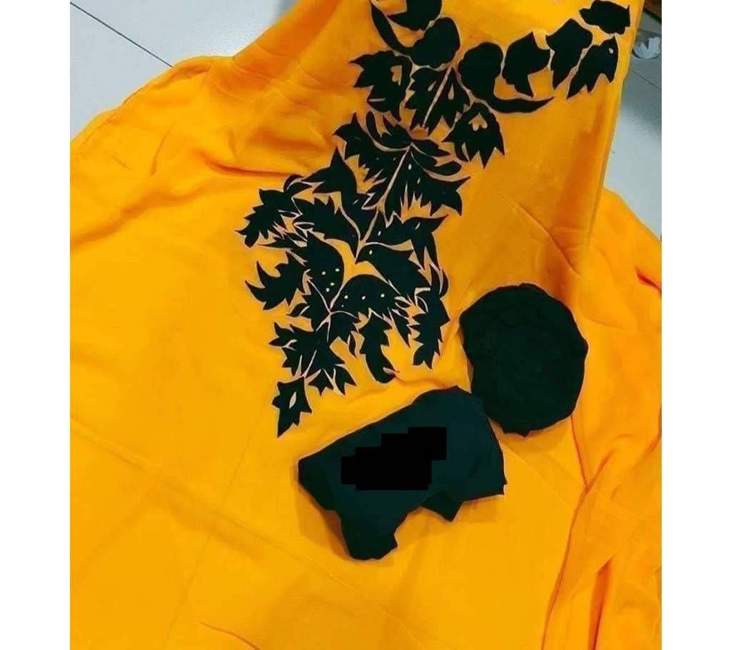 Unstitched Cotton 3Pcs Yellow