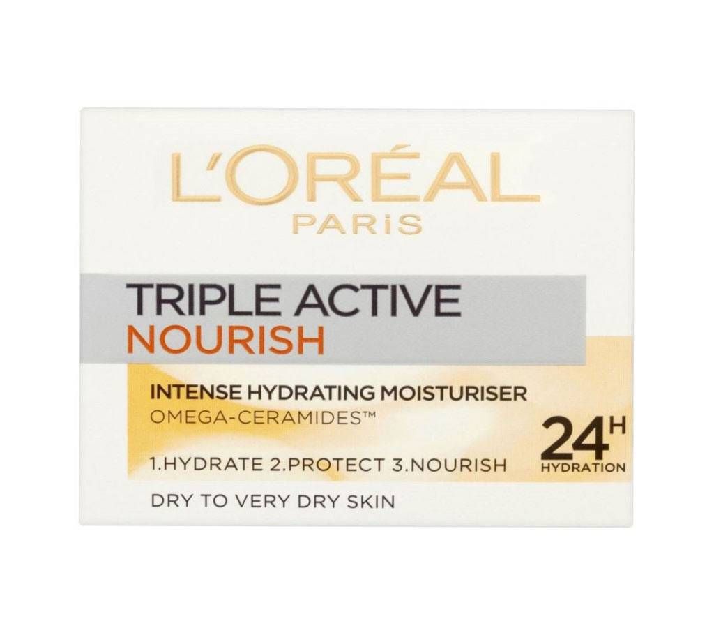 Loreal Paris Triple Active Nourish Intense Hydrating Moisturiser -50ml-France
