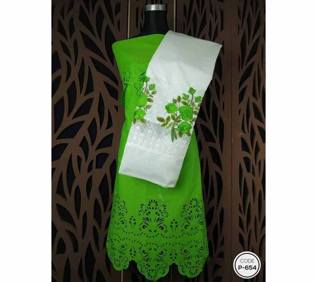 Unstitched PAKISTANI LASAR CUT TWO PIECE SALWAR KAMEEZ-19