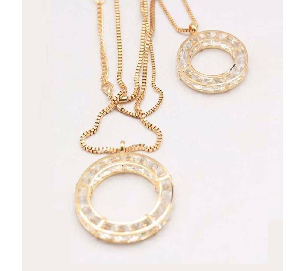 Double Layer Circle Pendant