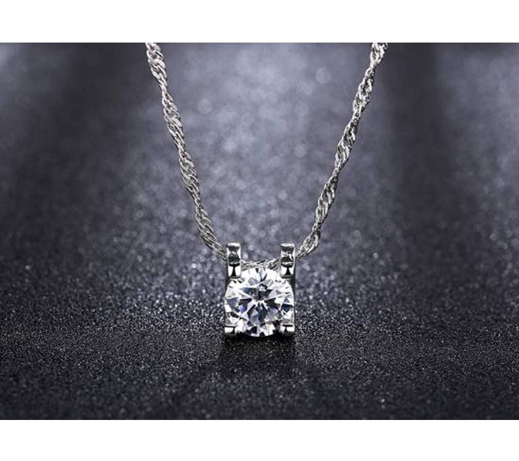 Square Shaped Crystal Pendant