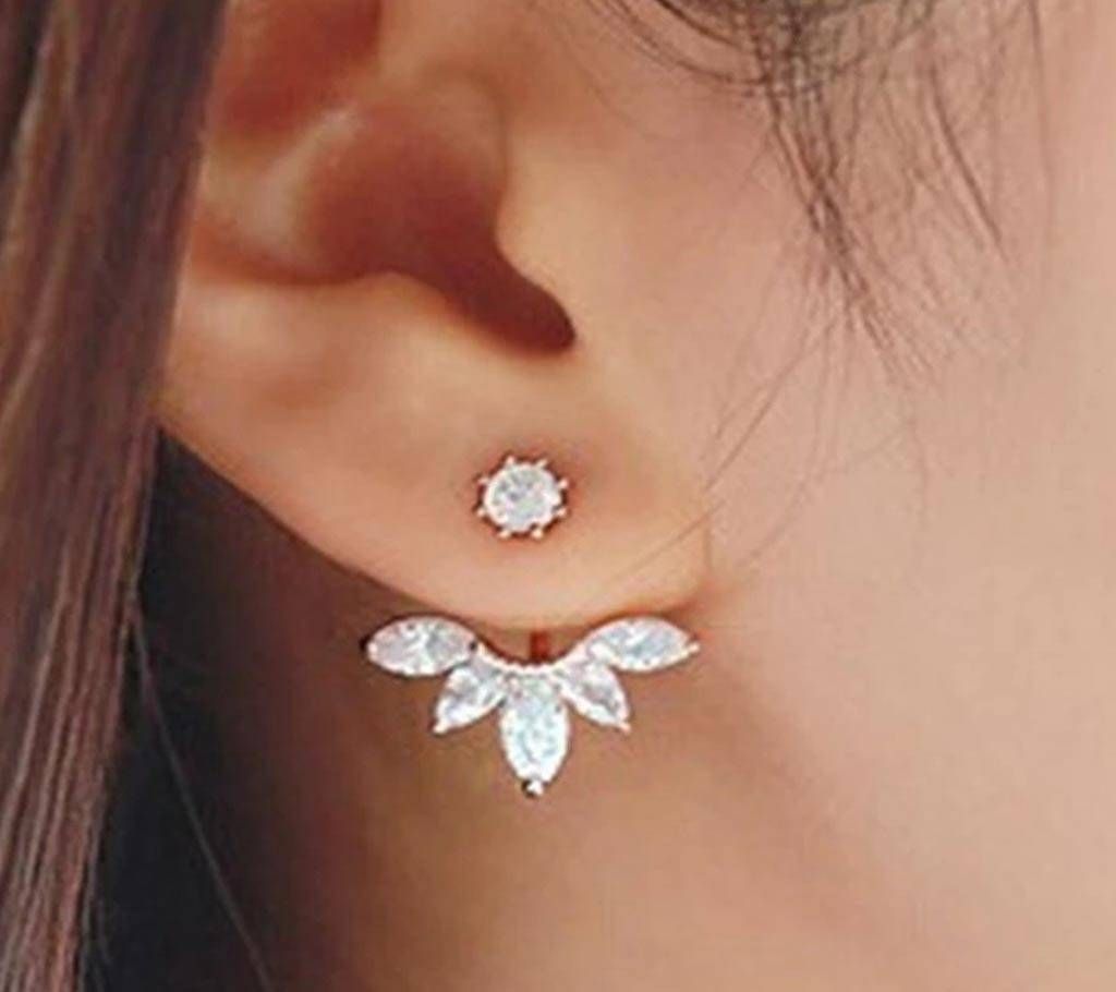 Multi Functional Stone Stud Earrings 