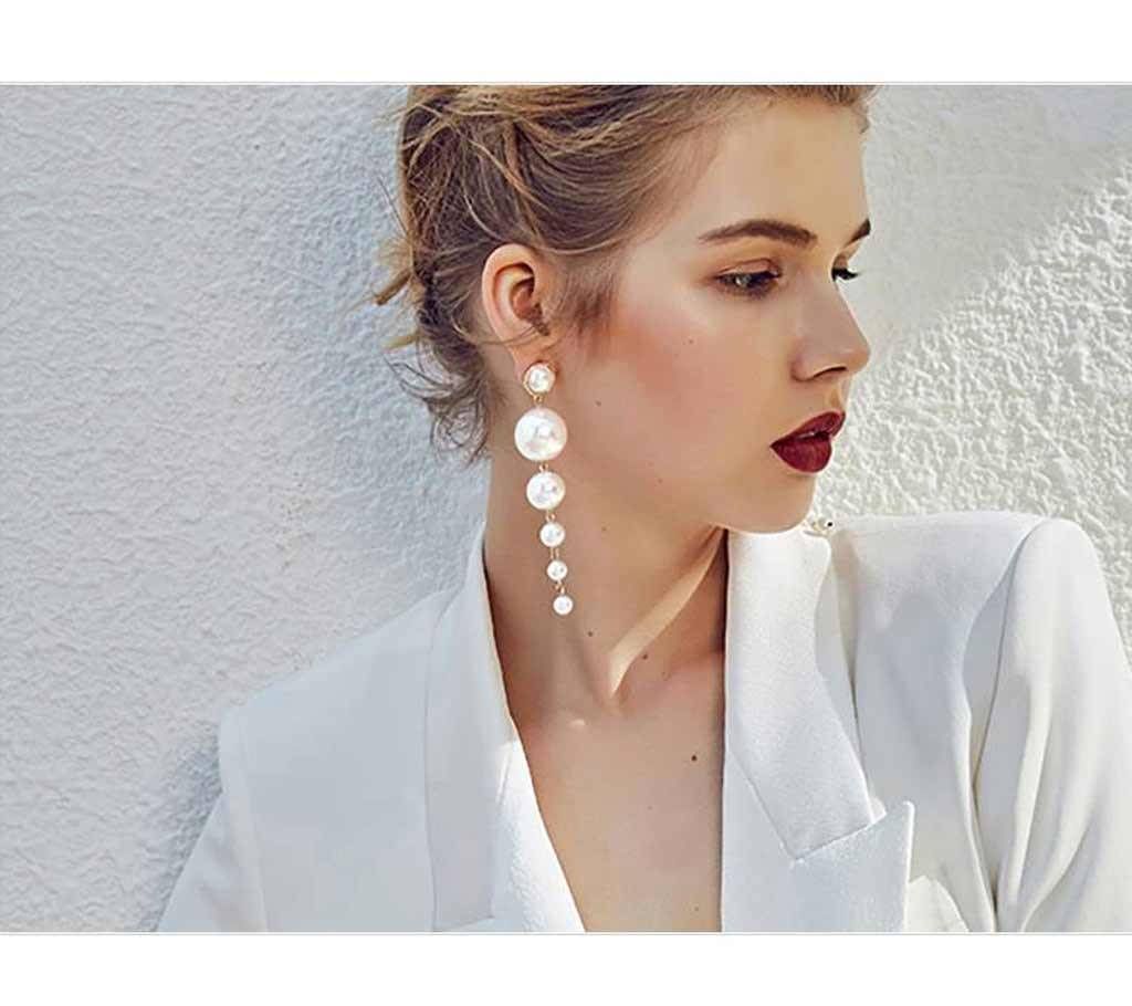 Pearl Long Earrings