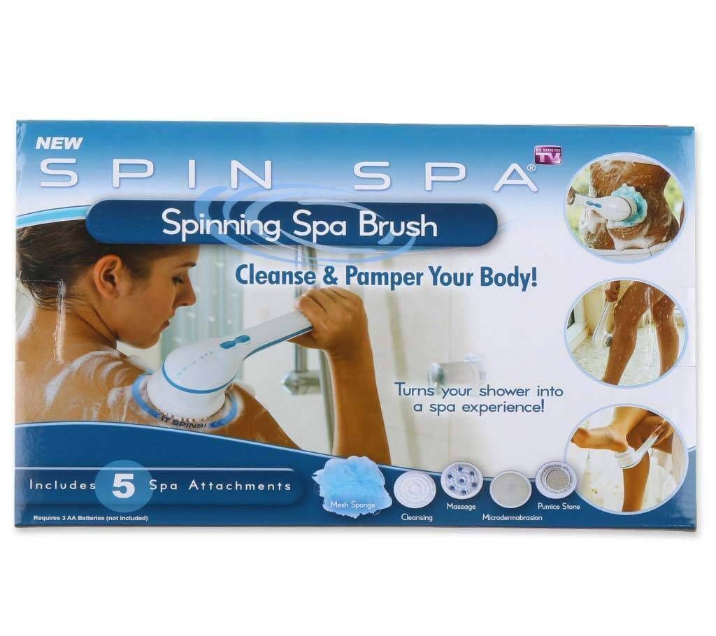 Spinning spa brush