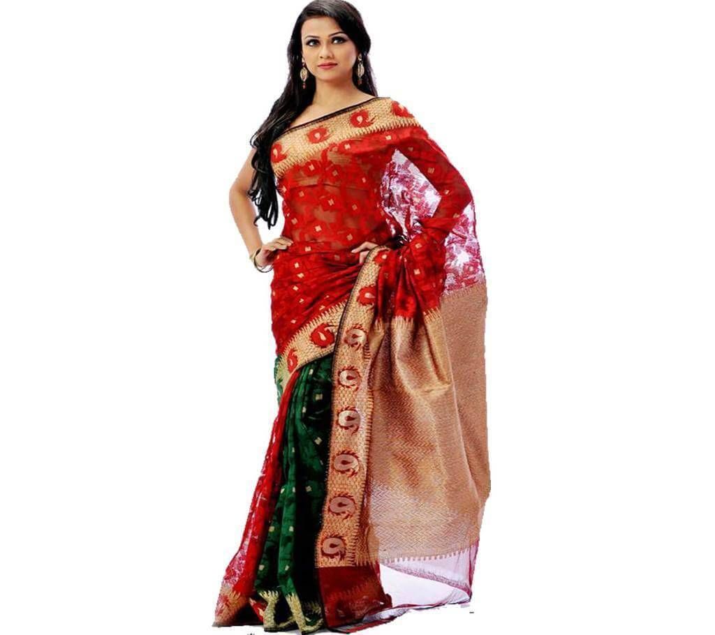 Multi-Color Jute & Silk Sharee
