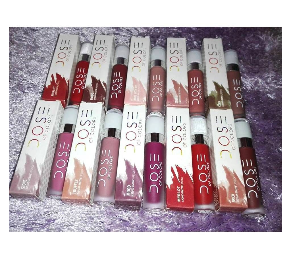 10 Piece DOSE OF COLOR MATTE Lipstick - USA