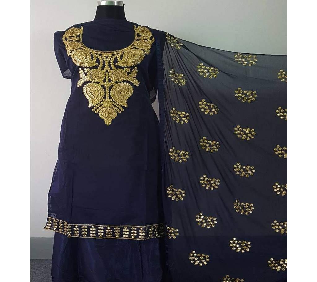 Indian Unstiched Gotapatti Three Pieces