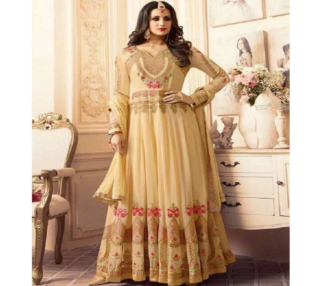 Biscute Georgette Embroidered Salwar Kameez for Women