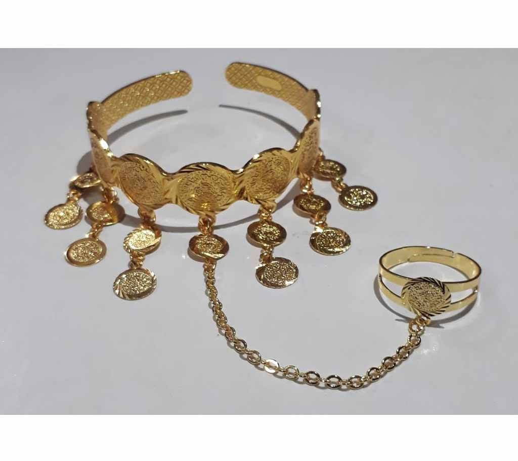 Gold plated Ring Bracelet