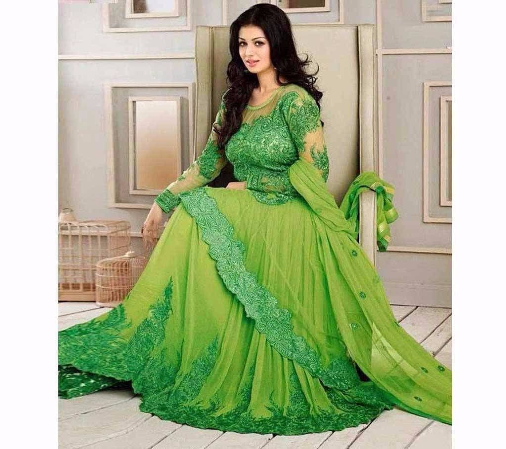 Unstitched Indian Soft Georgette Three Pieces - Replica