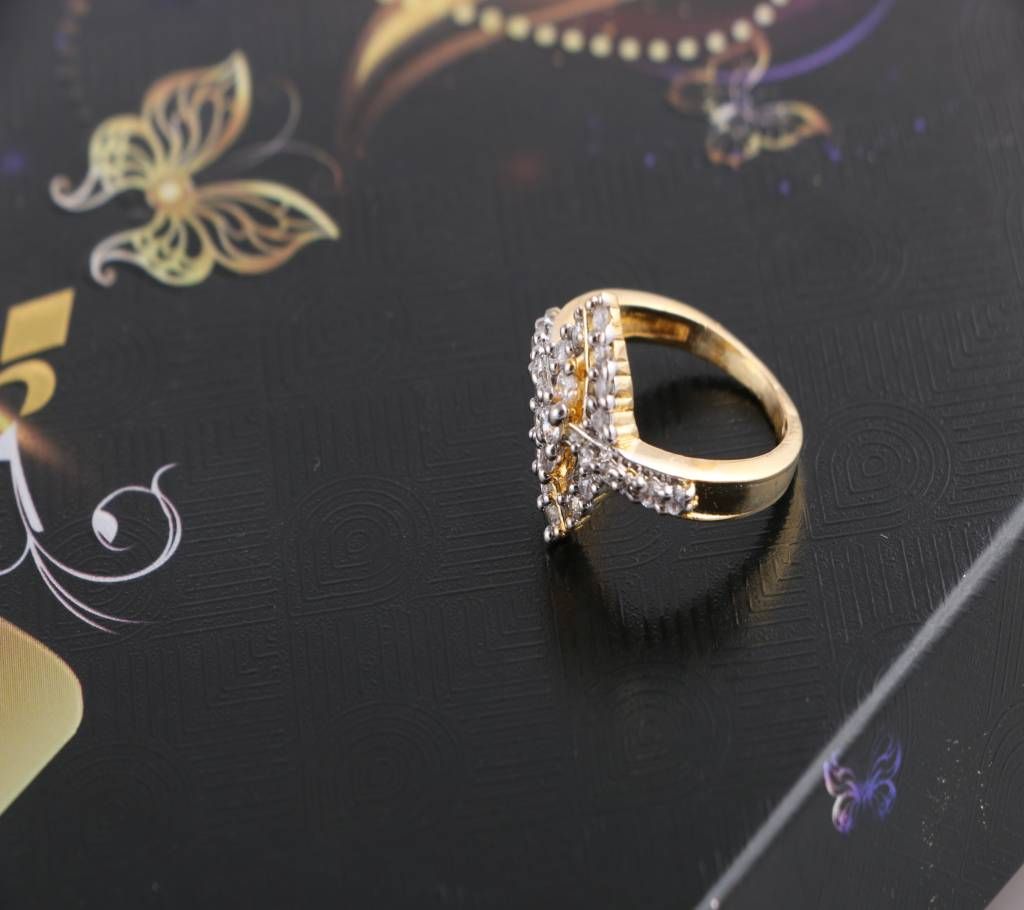 american diamond cut finger ring-658