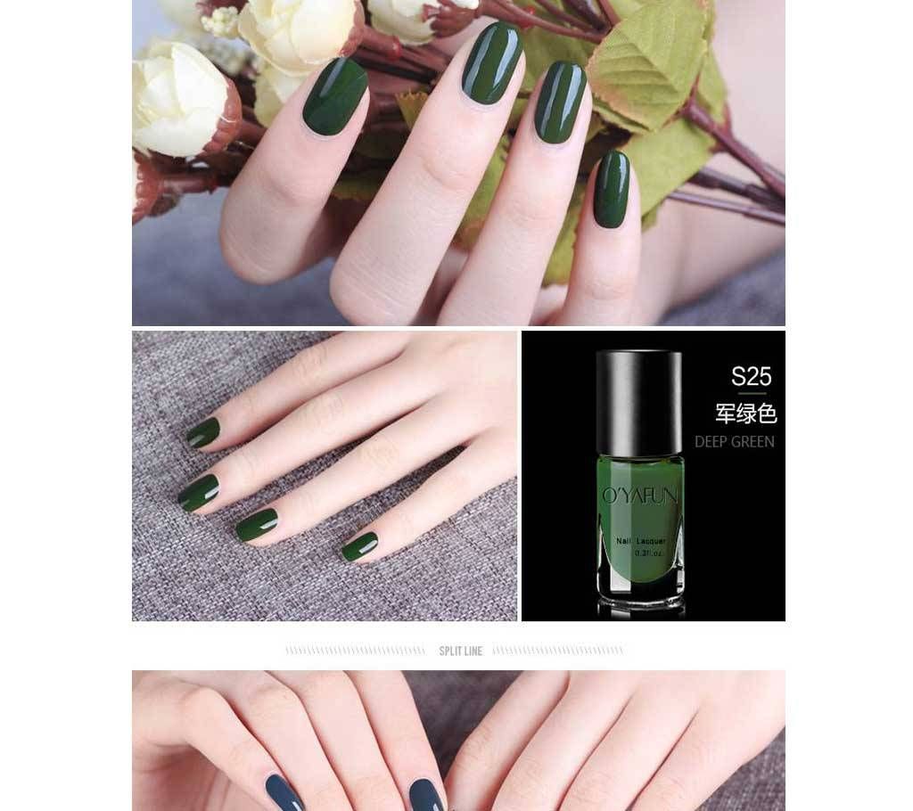 OYAFUN Clearence 8ML Peel Off Pure Color Series Nail Polish Art Varnish Water Based Pregnant Safe