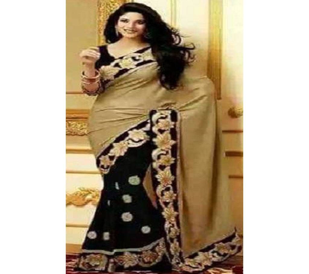 Indian Weightless Georgette Embroidery Saree