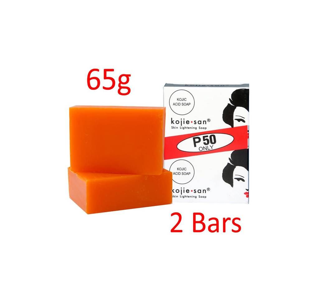 KOJIE SAN SKIN LIGHTENING KOJIC ACID SOAP 2 BARS - 65G-SUPER SAVINGS Benefits of Kojie San Skin Lightening Soap - 65g