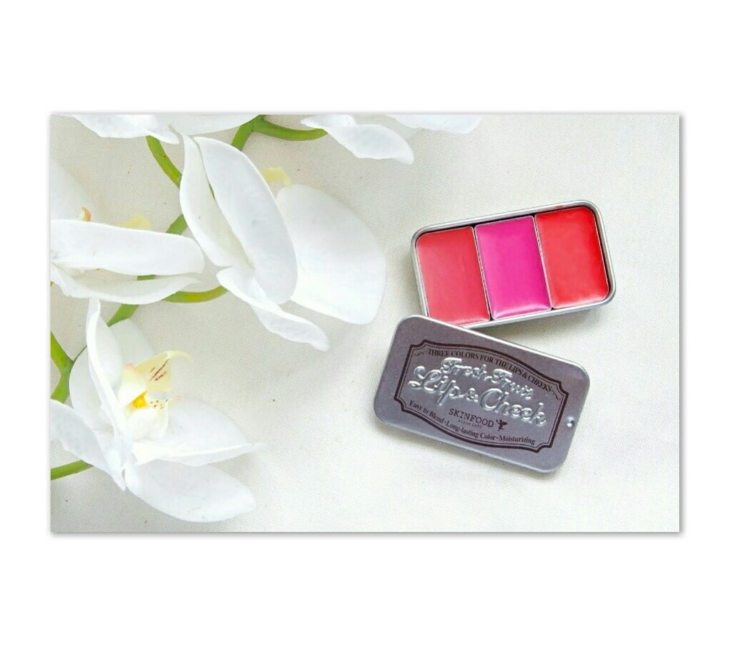 [Skin Food] Fresh Fruit Lip & Cheek Trio