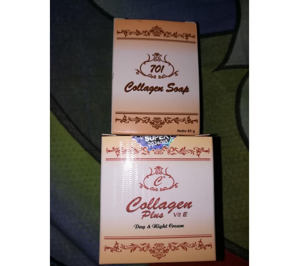 Collagen Plus Vitamin E Fairness Cream & Soap - China