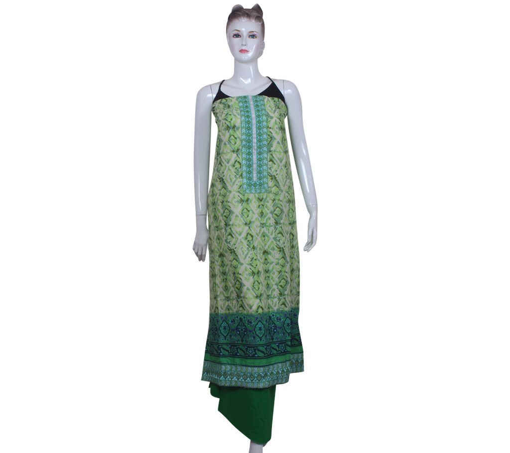 Unstitched cotton three pc