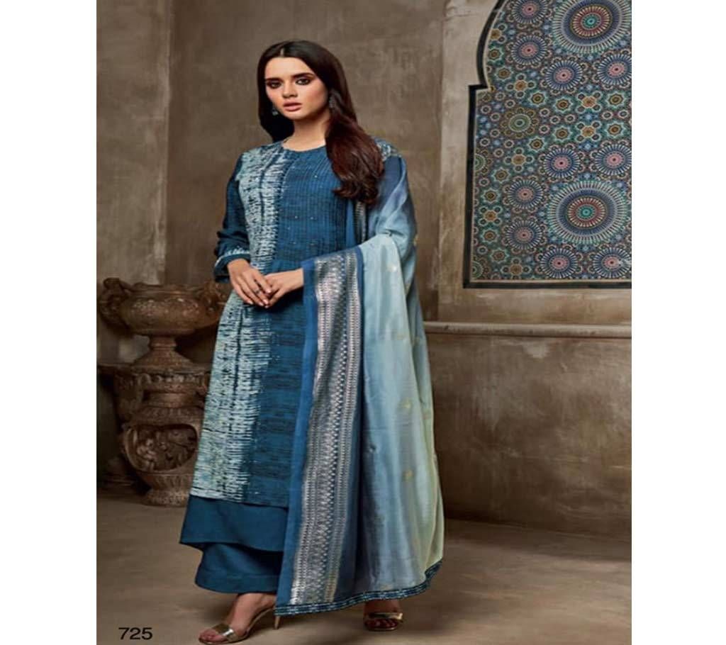 Sarg Shiny Gems - 725 Unstitched Georgette silk Suit