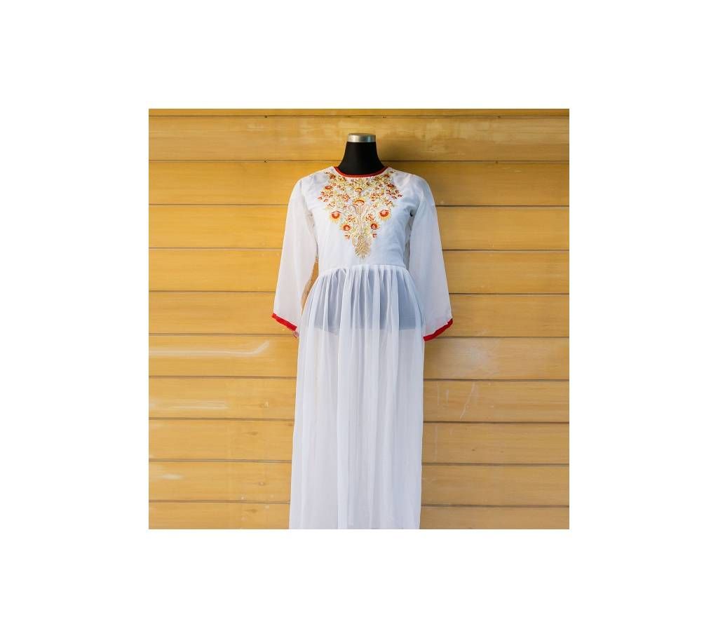 Designer Kurti NH-36 White Color 1 Pc
