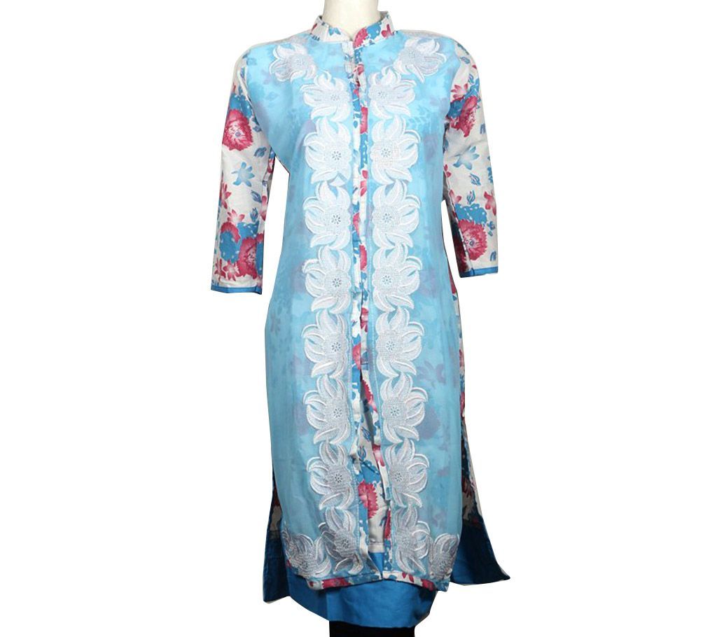 Stitched Silk Linen Kurti 