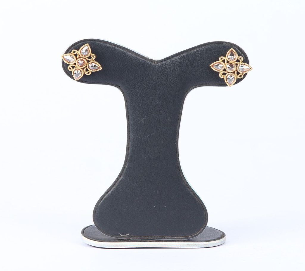 Copper gold plated jaipuri Drop Earrings (indian) (20g)