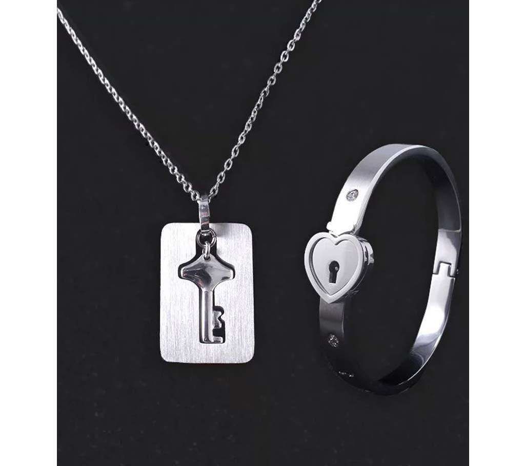 Couple Lock system Jewellry set