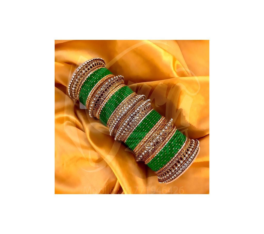 Gorgeous Multiple Bangle Set Churi for Women-Red (24 Pcs)