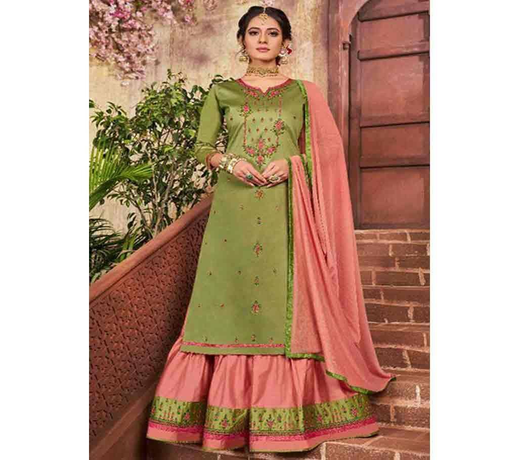 Kessi Kalarang Blossom Unstitched Cotton 3Pcs-1162