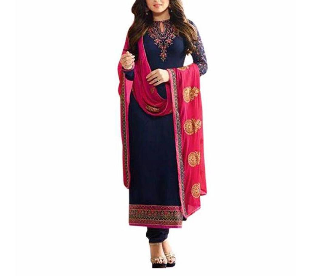 Blue Georgette Shalwar Kameez For Women 