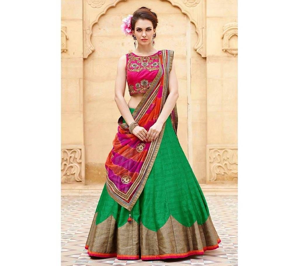 colorful dhupiyan lehenga 