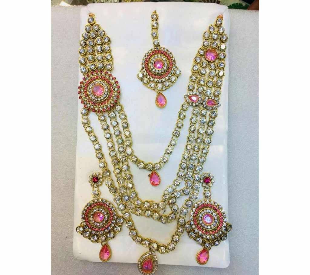 kundan Stone Setting Jewelry Set 